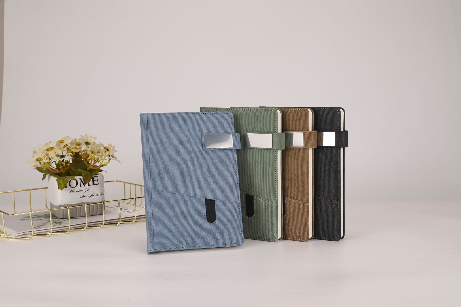 A5 Fabric-Textured Notebook Diary